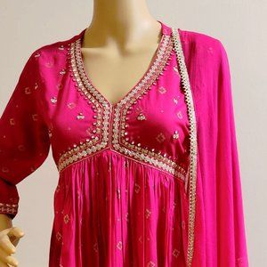 New design  Muslin salwar set medium